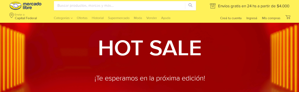 hot sale de mercado libre