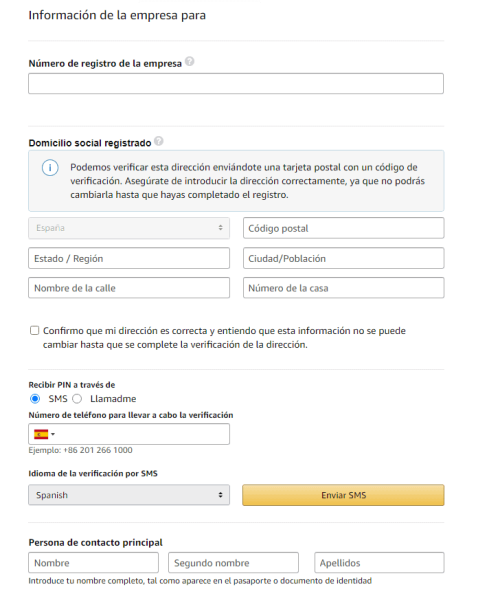 Información de empresa